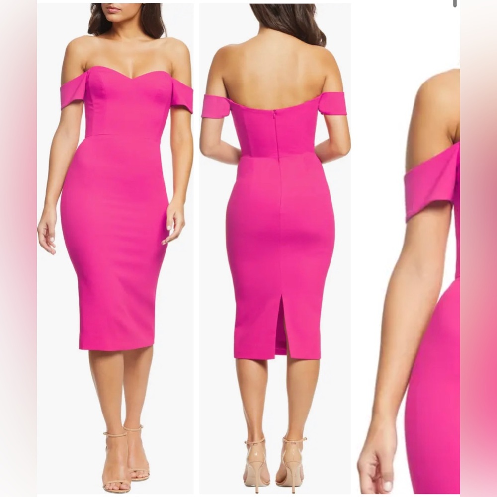 Bailey Off the Shoulder Body-Con Dress
Dress the Population size 0-2 (xs)